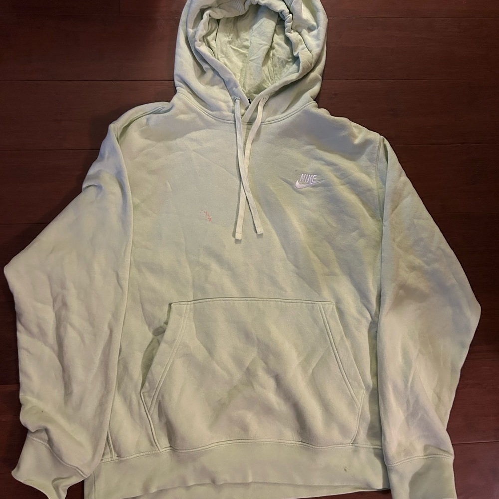 light green medium nike hoodie